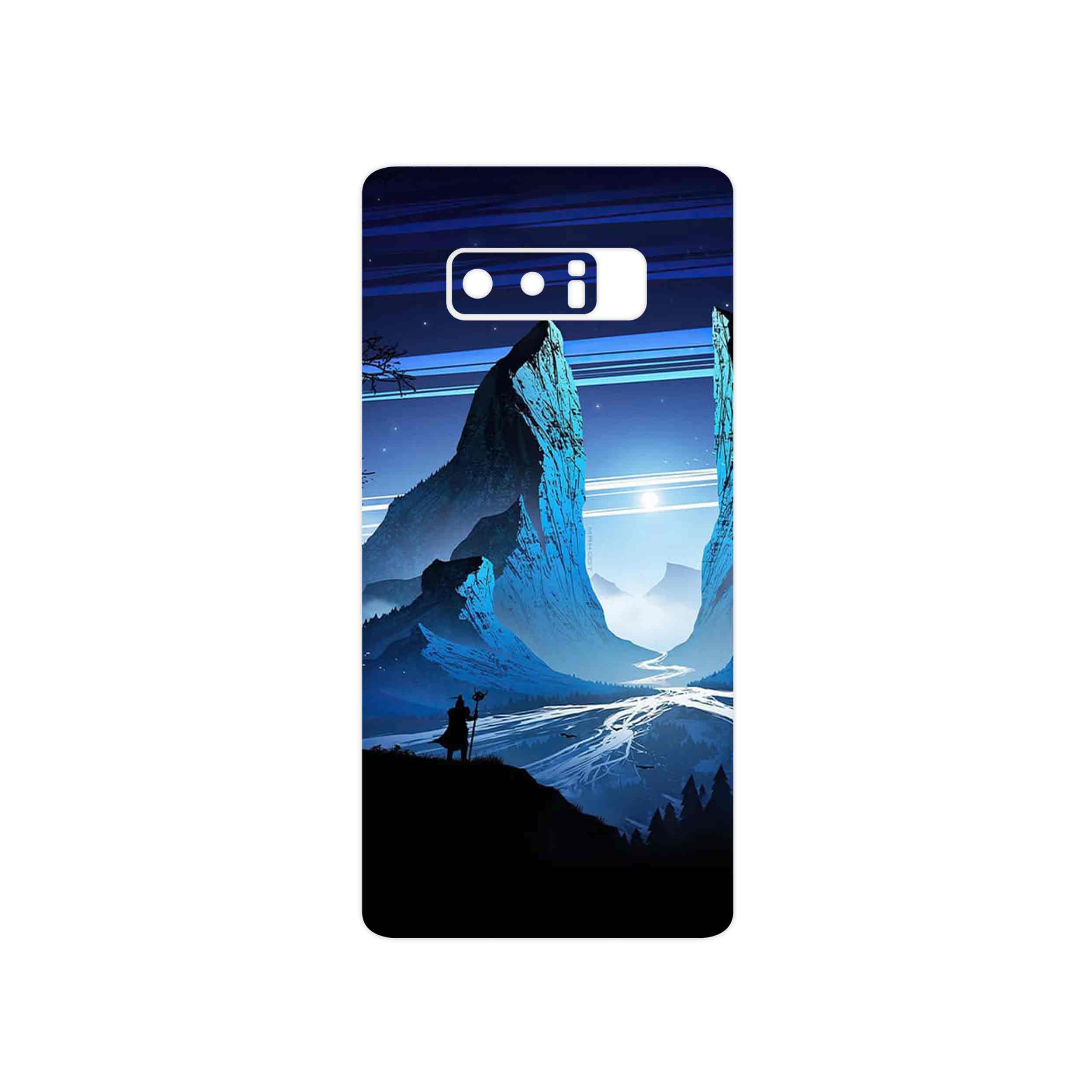 برچسب پوششی ماهوت مدل Blue Mountains Digital Art مناسب برای گوشی موبایل سامسونگ Galaxy Note 8