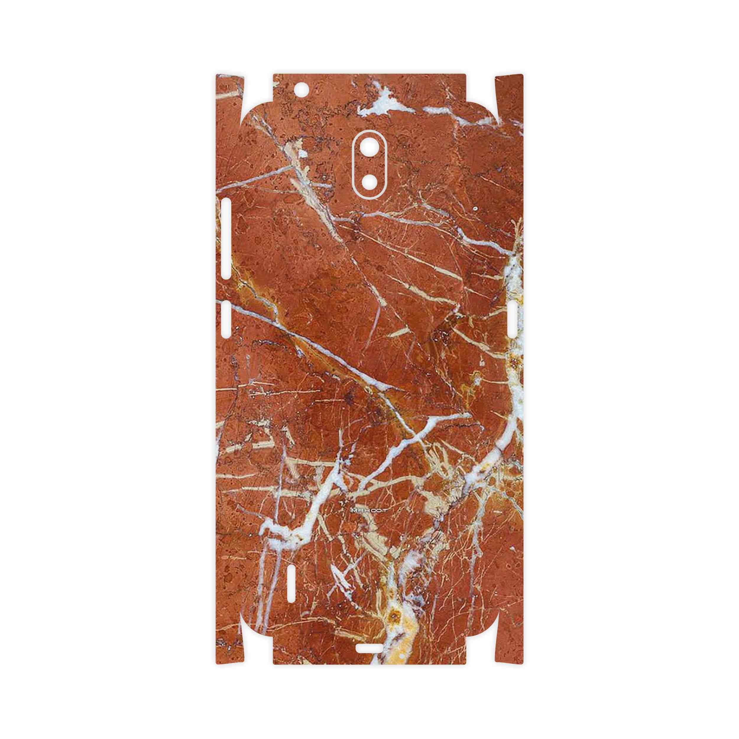 برچسب پوششی ماهوت مدل Red Marble-FullSkin مناسب برای گوشی موبایل نوکیا C1