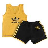 ست لباس بچگانه اسپرت دولو زرد Davalloo