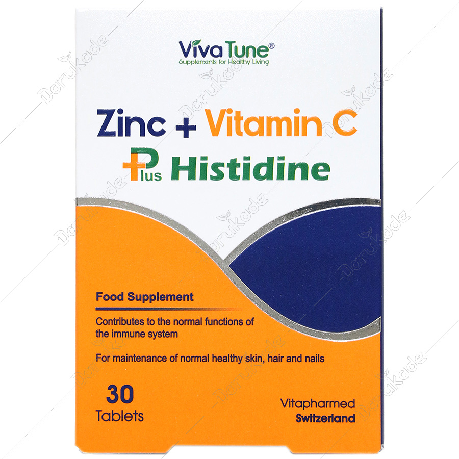 قرص زینک پلاس ویتامین C هیستیدین ویواتیون 30 عدد