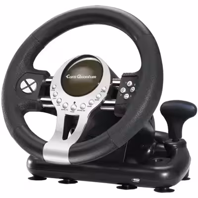 فرمان بازی یورو کوانتم مدل E Q RACING WHEEL مناسب برای PS4 XBOXONES PC PS3 SWITCH