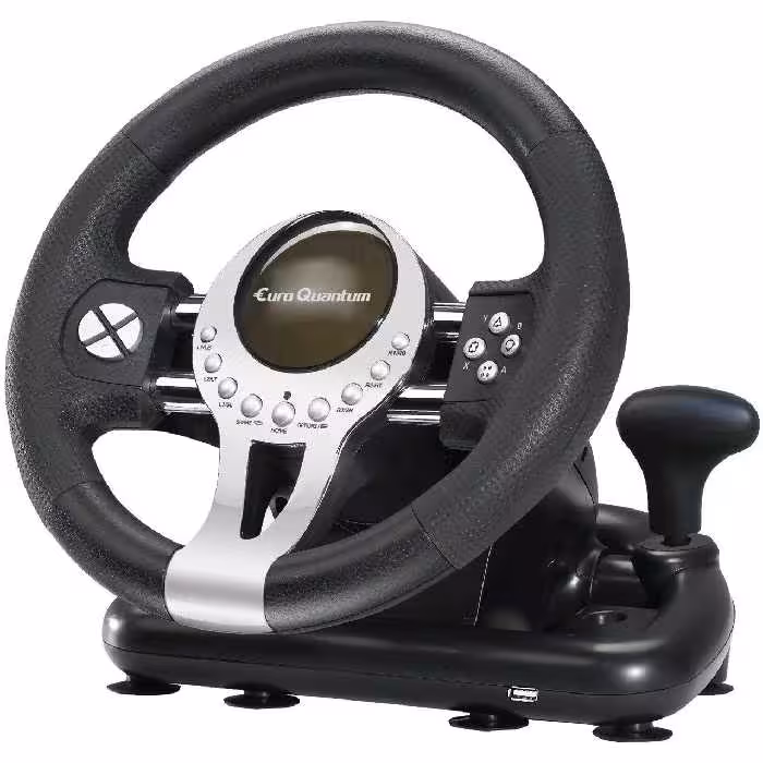 فرمان بازی یورو کوانتم مدل E Q RACING WHEEL مناسب برای PS4 XBOXONES PC PS3 SWITCH
