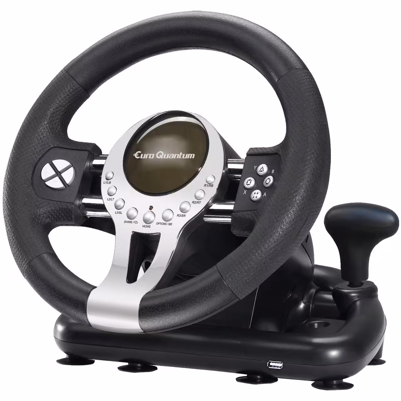 فرمان بازی یورو کوانتم مدل E Q RACING WHEEL مناسب برای PS4 XBOXONES PC PS3 SWITCH