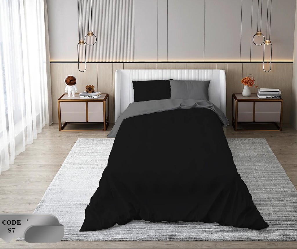 سرویس روتختی 1 نفره 4 تکه ابعاد 1.65 ×2.35 کشدار ضد حساسیت و عرق کد S7 | ست خواب و ست روتختی