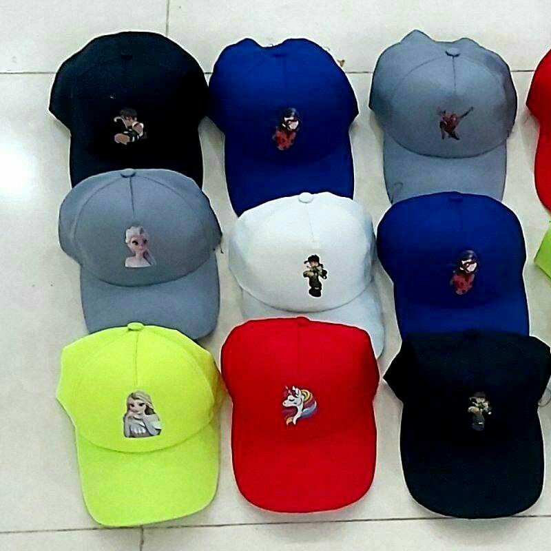 کلاه تابستانی نقاب دار جنس کتان کجراه مناسب سنین 5 تا 16 سال