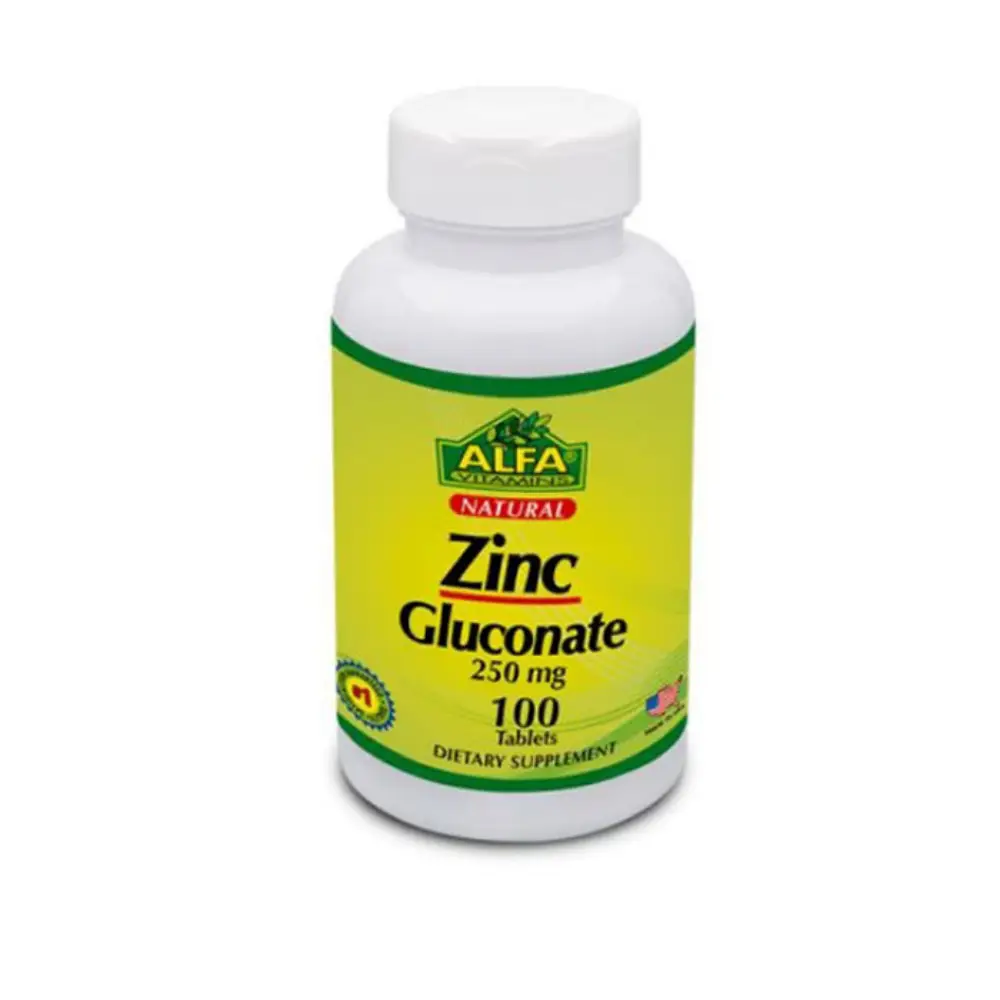 قرص زینک گلوکونات 250 میلی گرمی آلفا ویتامینز