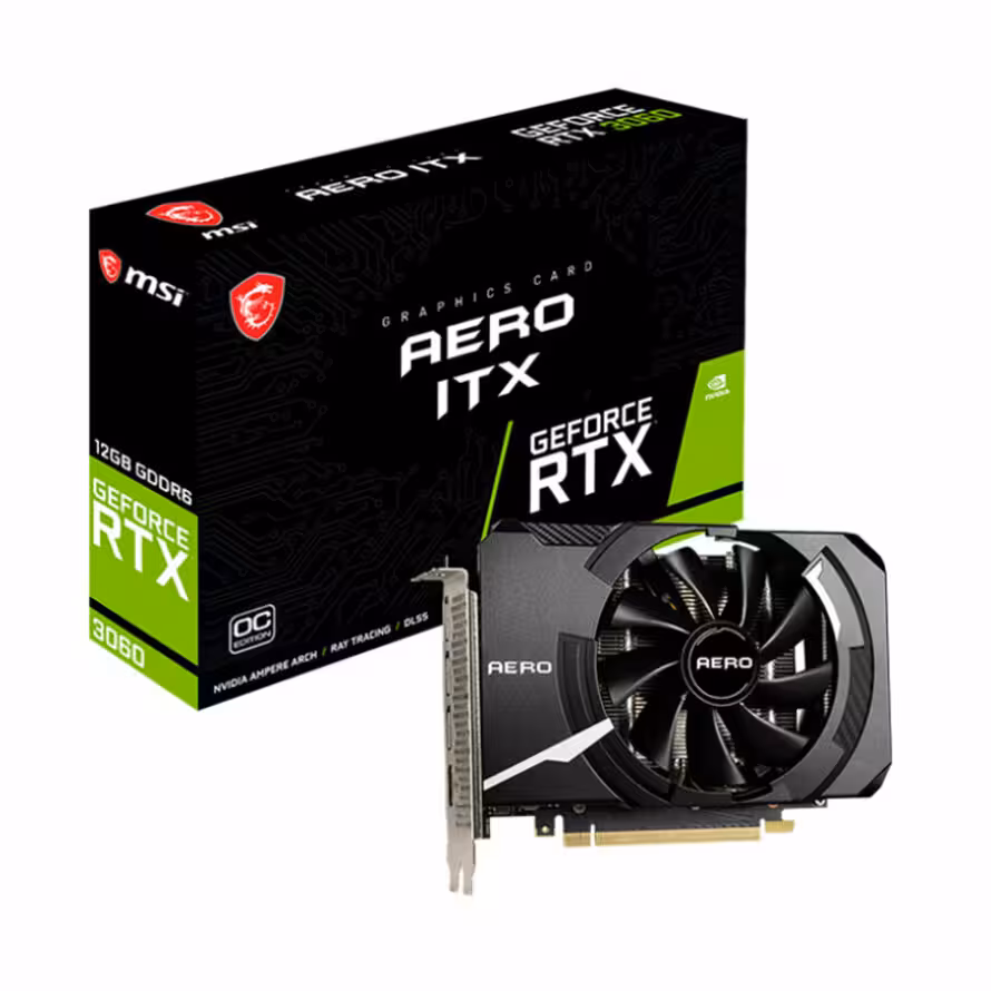 کارت گرافیک ام اس آی  GeForce RTX 3060 AERO ITX 12G OC