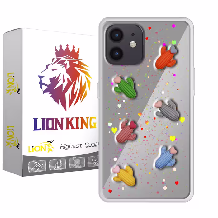 کاور لاین کینگ مدل kaktoosghalbdar مناسب برای گوشی موبایل اپل iPhone 12 12 Pro