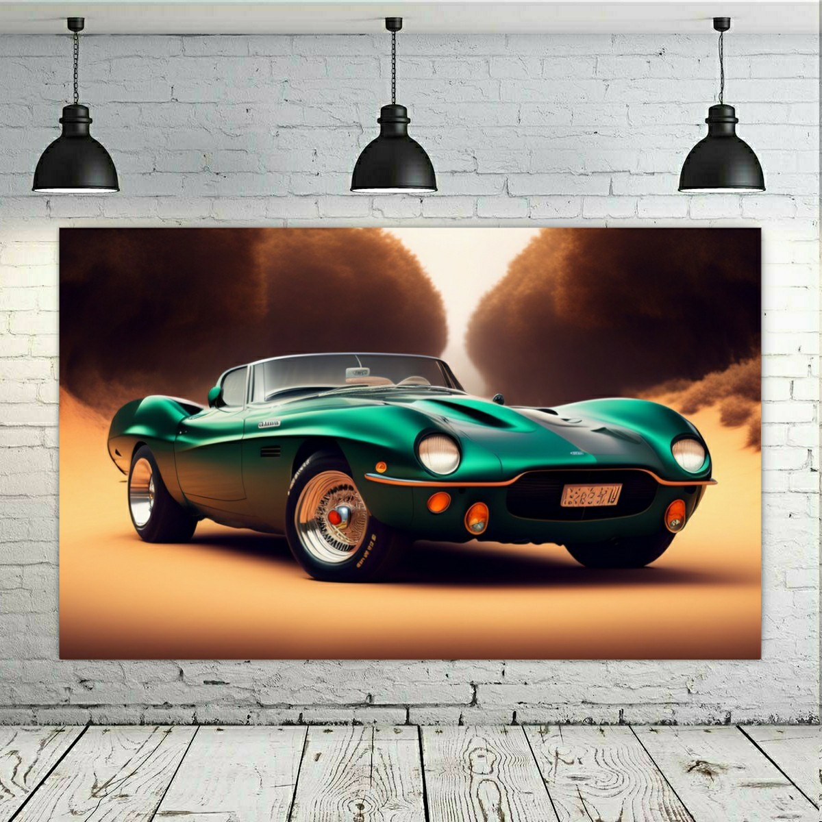 تابلو بوم طرح ماشین موستانگ - Mustang مدل SDB4821