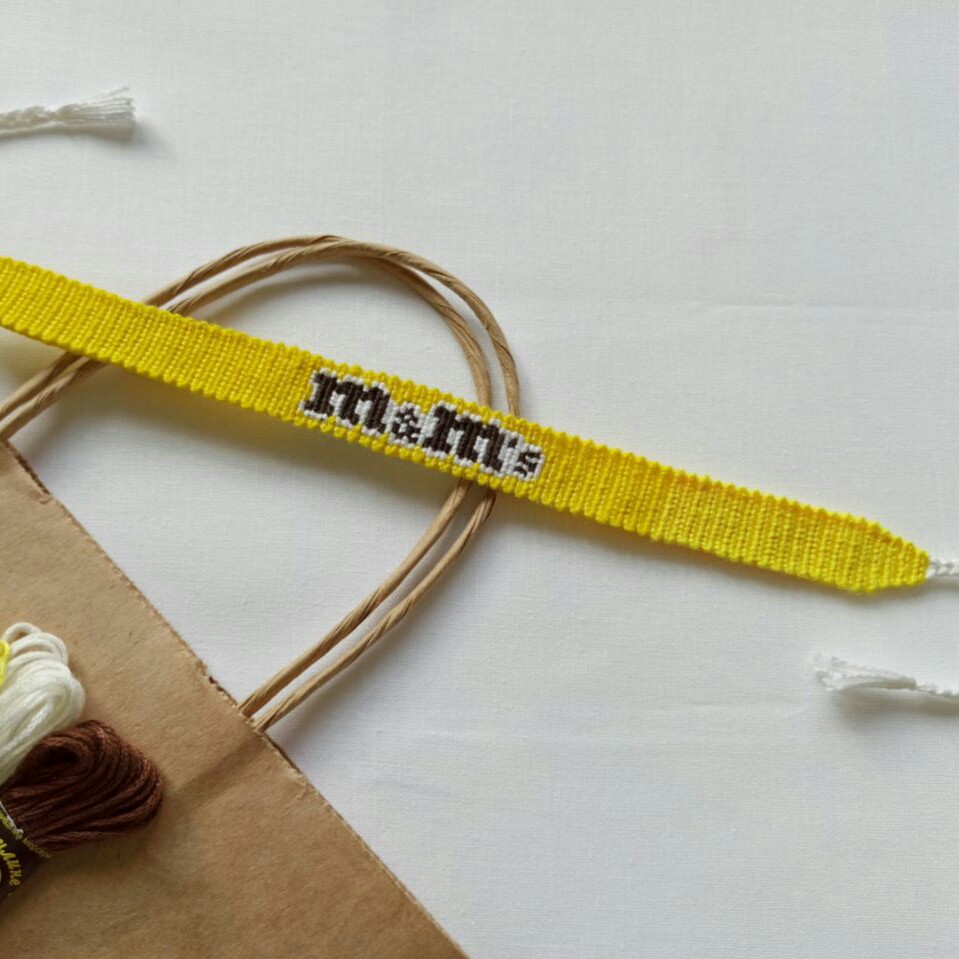 دستبند بافت مدل ام اند ام 