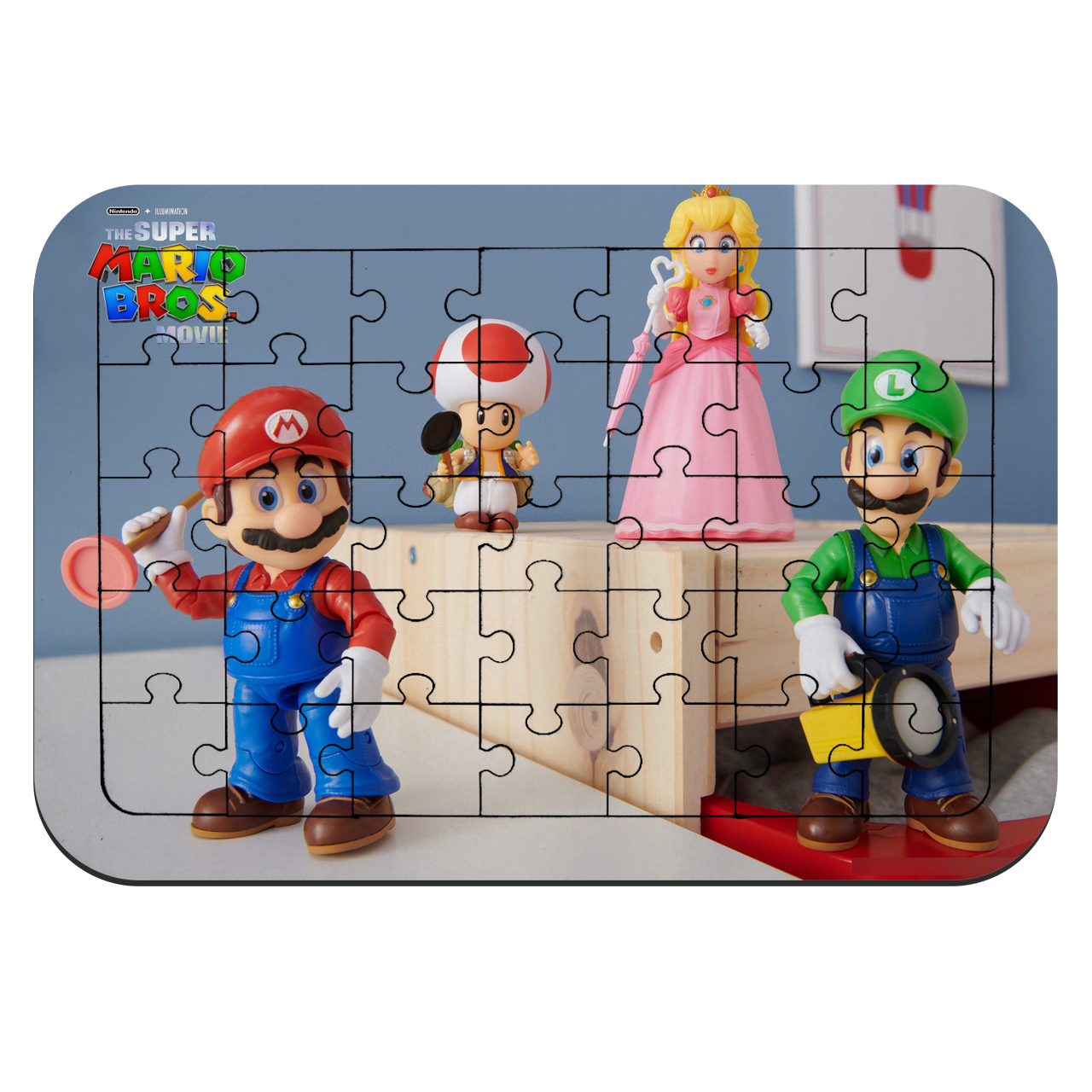  پازل 35 تکه طرح برادران سوپر ماریو و پرنسس پیچ کد NI2364