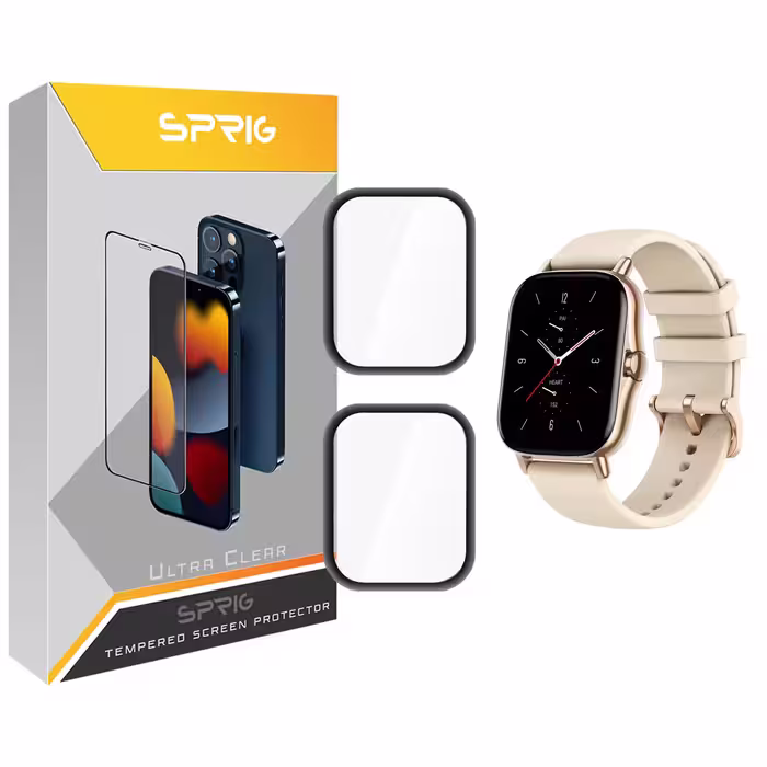 محافظ صفحه نمایش نانو اسپریگ مدل SPG مناسب برای ساعت هوشمند امیزفیت GTS 2 بسته دو عددی