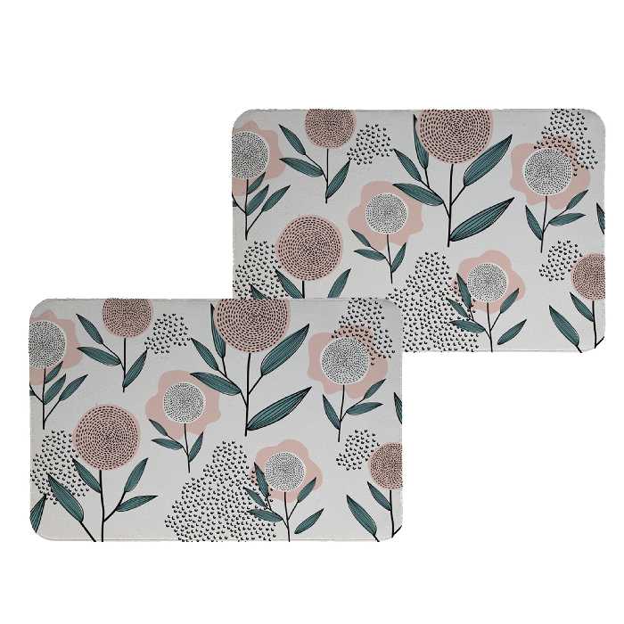 زیربشقابی طرح گل کد 8126 مجموعه 2عددی 