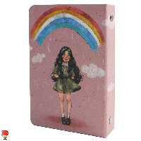 دفترچه یادداشت کلاسوری سویل طرح رنگین کمان