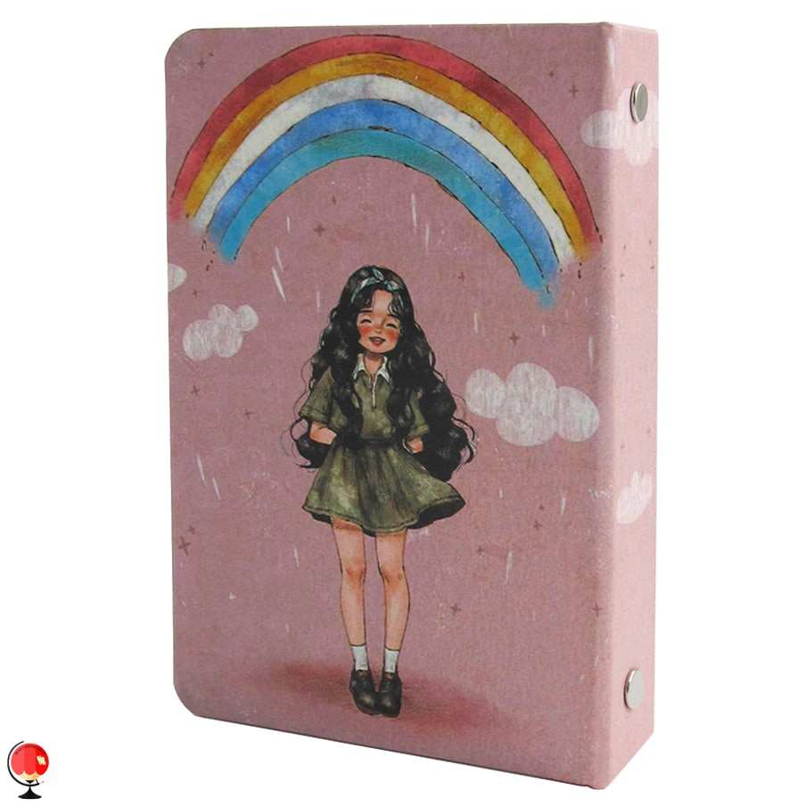 دفترچه یادداشت کلاسوری سویل طرح رنگین کمان