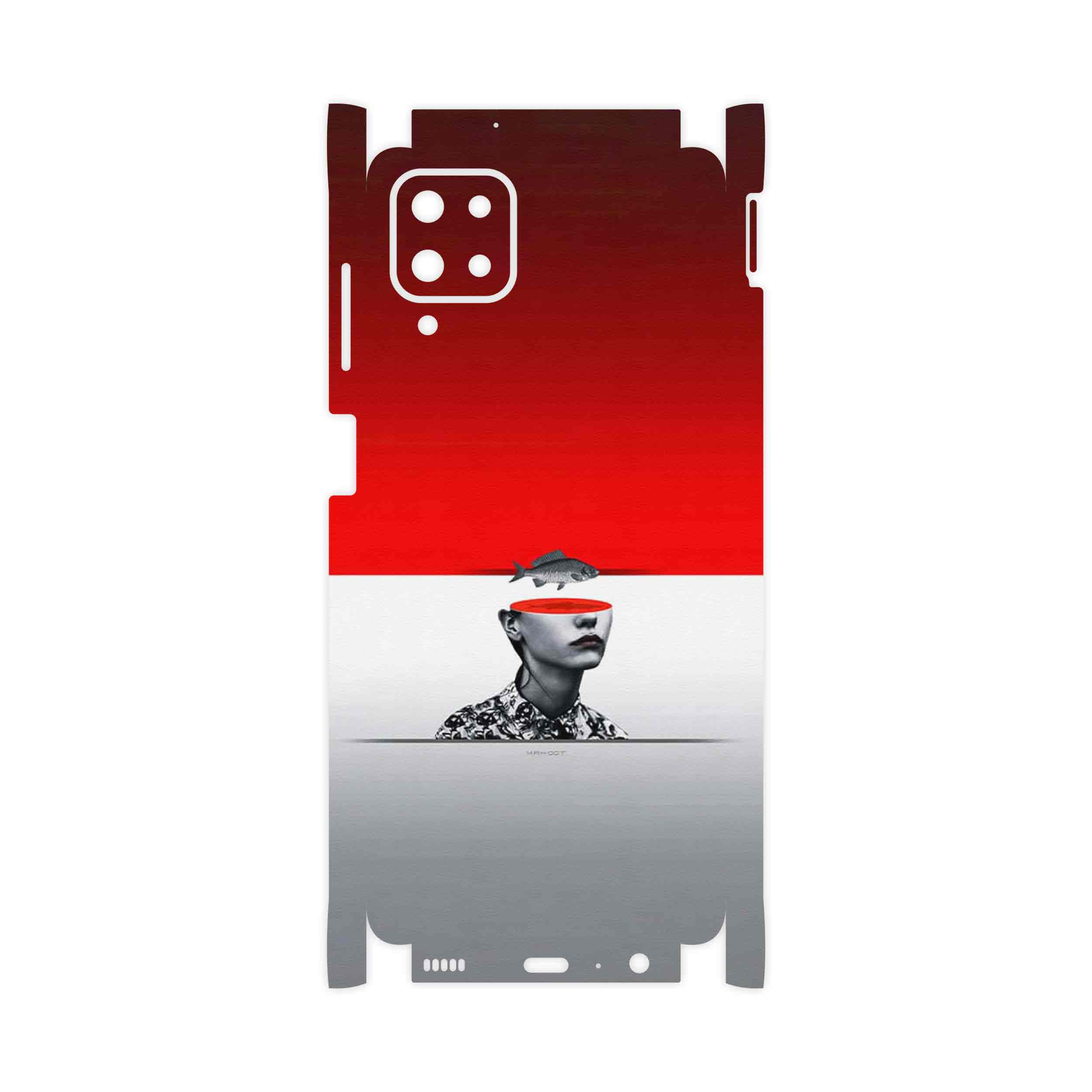 برچسب پوششی ماهوت مدل Collage of surreal Portrait of Women 1-FullSkin مناسب برای گوشی موبایل سامسونگ Galaxy A12