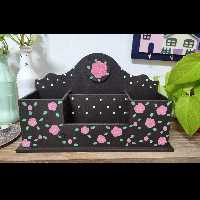 استند  آرایشی رومیزی، استند تحریر رومیزی، استند چوبی، استند فانتزی، جای لوازم آرایش، جامدادی، جا لوازم تحریر