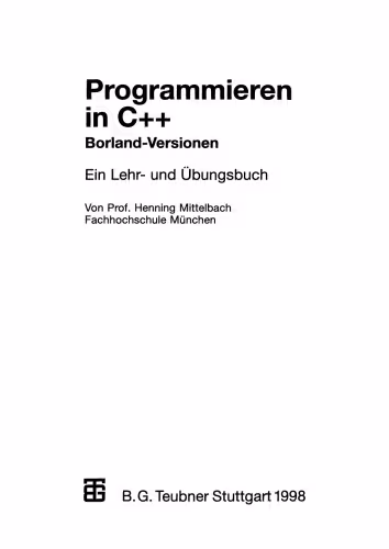 خرید و دانلود نسخه کامل کتاب Programmieren in C   Borland-Versionen: Ein Lehr- und Übungsbuch
