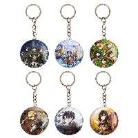 جاکلیدی خندالو مدل انیمه اتک آن تایتان کد 322A مجموعه 6 عددی