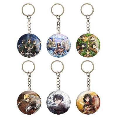 جاکلیدی خندالو مدل انیمه اتک آن تایتان کد 322A مجموعه 6 عددی