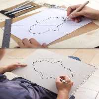 کادر تذهیب ساده و مشکی | گرافیک با طعم تربچه