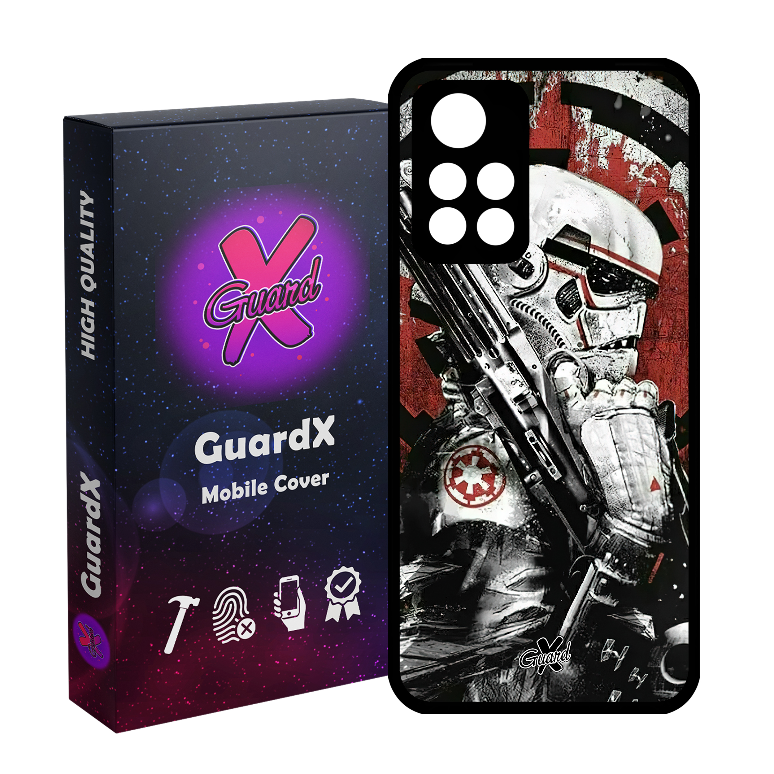 کاور گارد ایکس طرح جنگ ستارگان مدل Glass10494 مناسب برای گوشی موبایل شیائومی Poco M4 Pro 5G/Redmi Note 11T 5G/Redmi Note 11S 5G