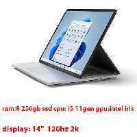 لپ تاپ سورفیس استوک surface laptop studio i5-11300h 16gb 512gb ssd intel iris