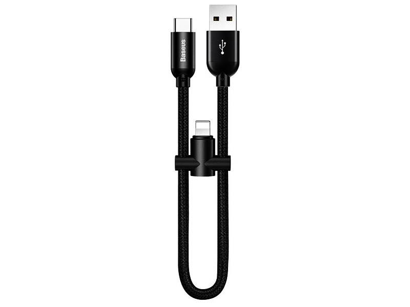 کابل پاور بانکی 2 کاره بیسوس مدل U-shaped portable data cable