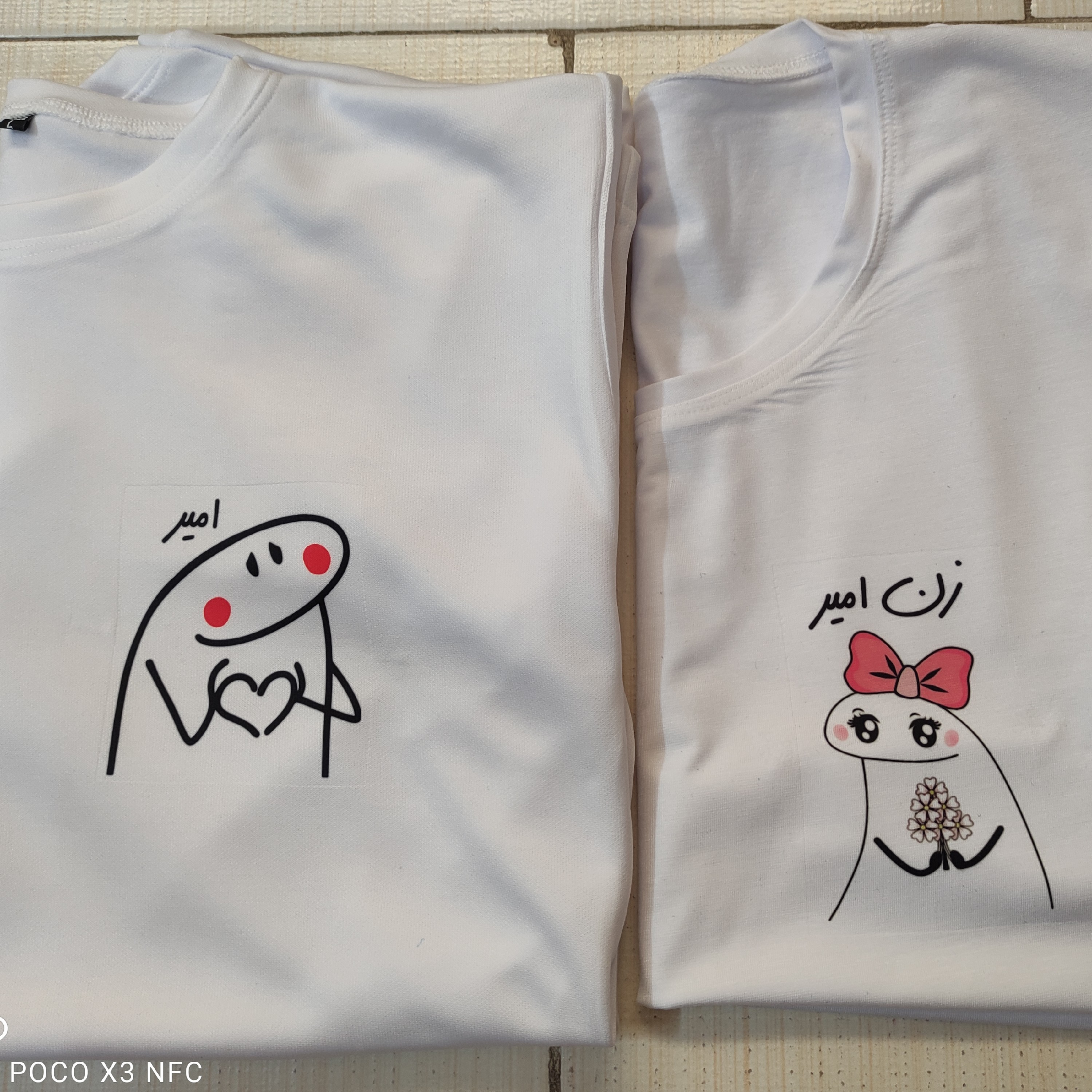 تیشرت با طرح دلخواه(کرایه پس)