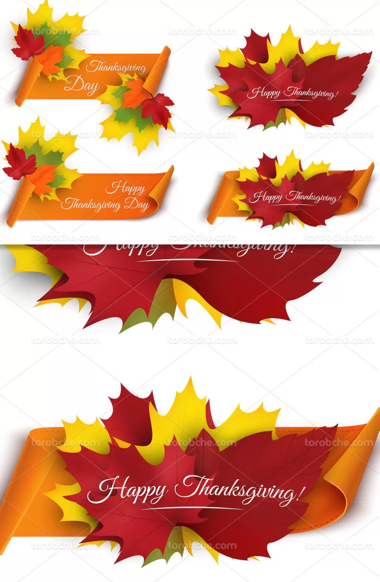 وکتور لیبل پاییزی خلاقانه | گرافیک با طعم تربچه