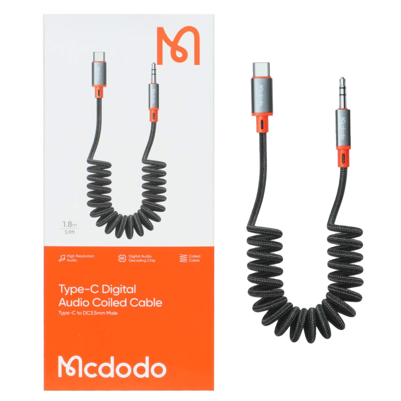 تبدیل Mcdodo Type-C TO AUX مدل CA-0900 - مشکی