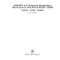 خرید و دانلود نسخه کامل کتاب ASPNET 35 Enterprise Application Development with Visual Studio 2008: Problem Design Solution