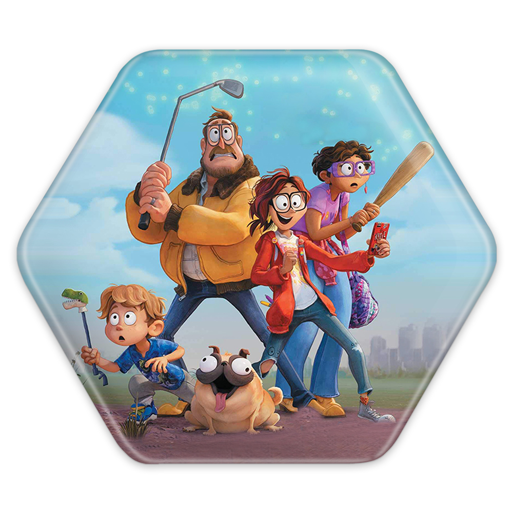 پیکسل خندالو طرح میچل ها علیه ماشین ها مدل شش ضلعی کد 1385