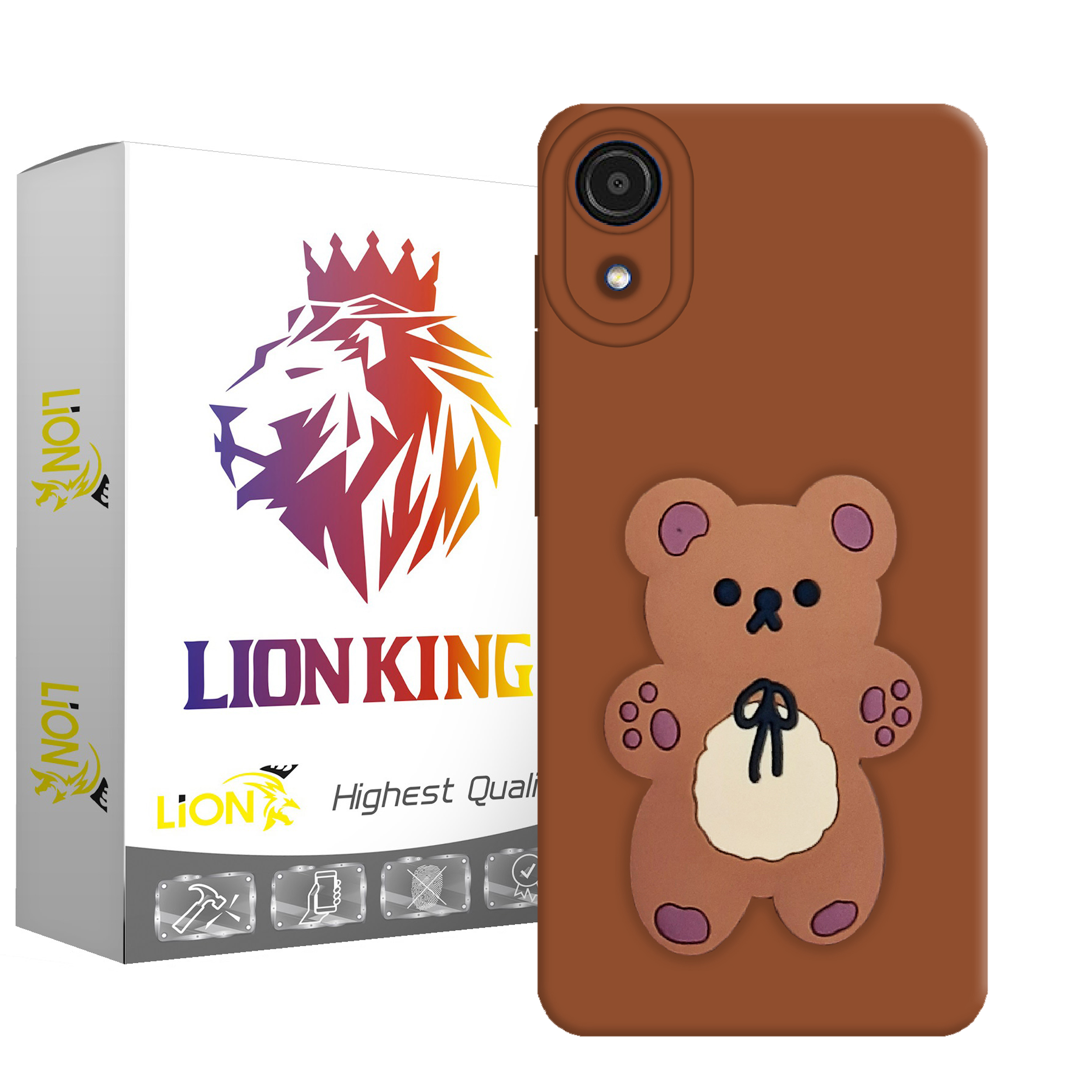  کاور لاین کینگ مدل خرس3D مناسب برای گوشی موبایل سامسونگ Galaxy A03