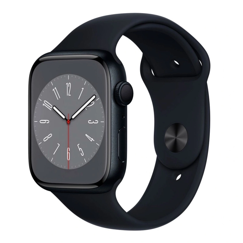 اپل واچ سری 8 آلومینیومی 45 میلی‌متر با بند سیلیکونی