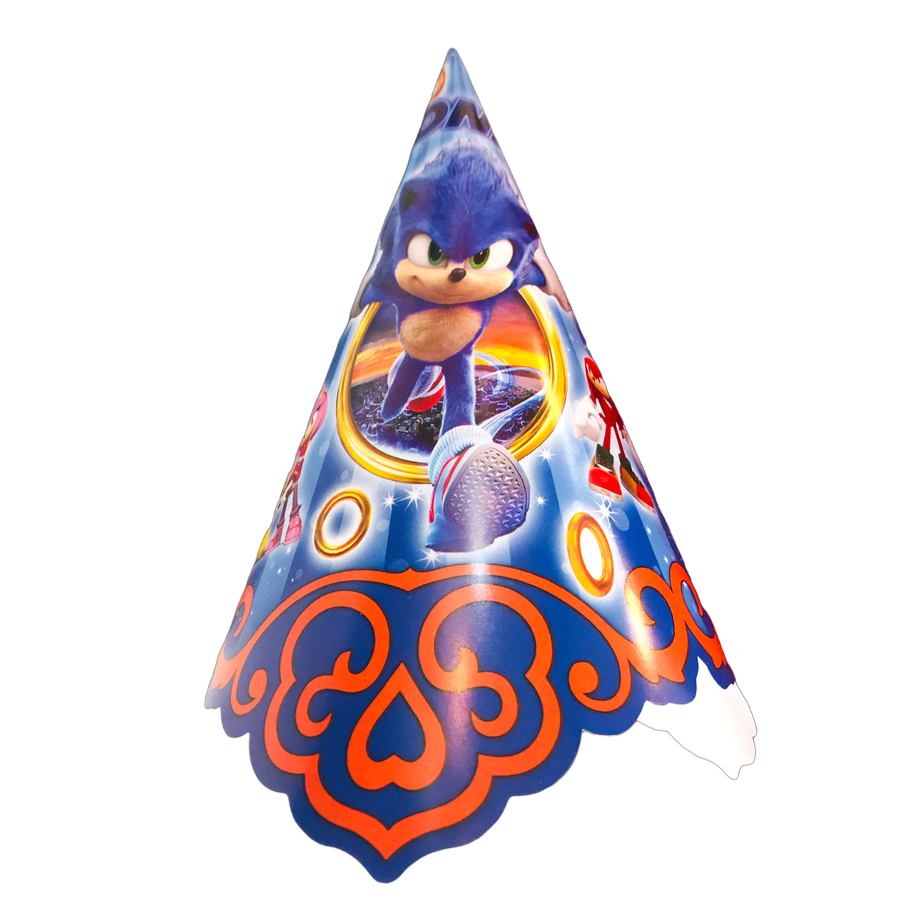 کلاه تولد مسترتم طرح سونیک پلاس بسته 10 عددی