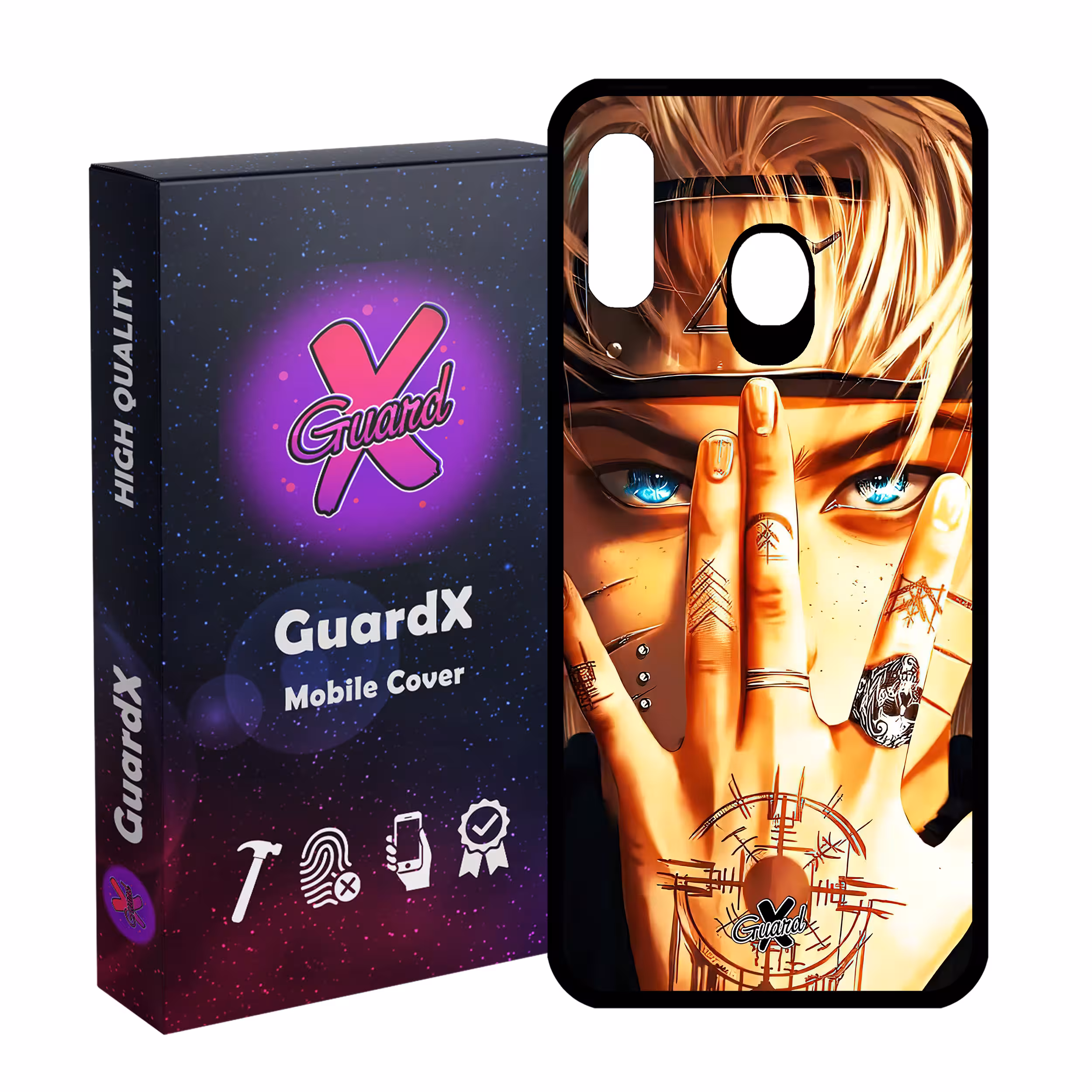 کاور گارد ایکس طرح Naruto Anime مدل Glass10452 مناسب برای گوشی موبایل سامسونگ Galaxy A30/A20/M10S