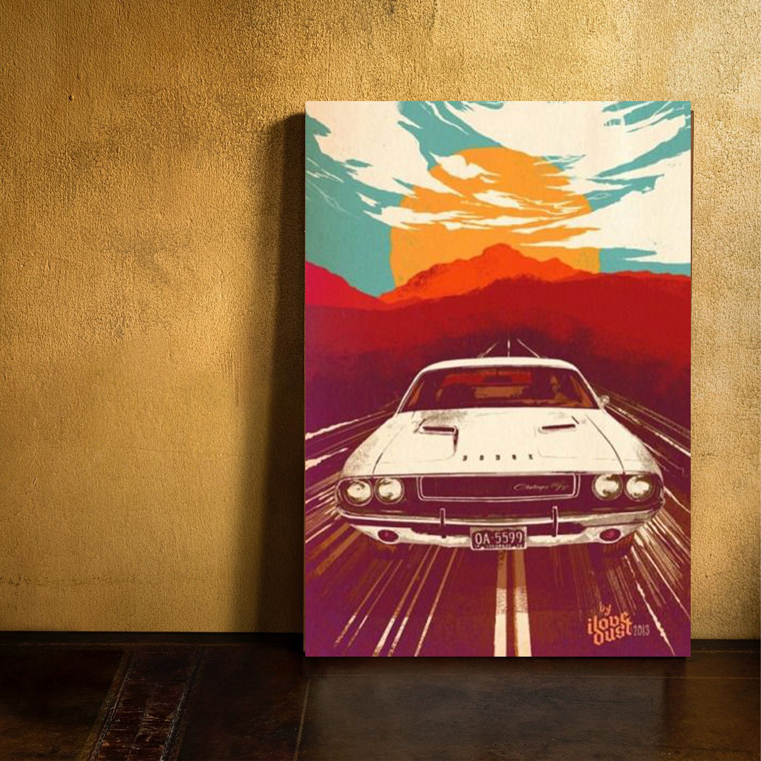 تابلو شاسی مدل خودرو طرح شورولت کامارو کد FF2