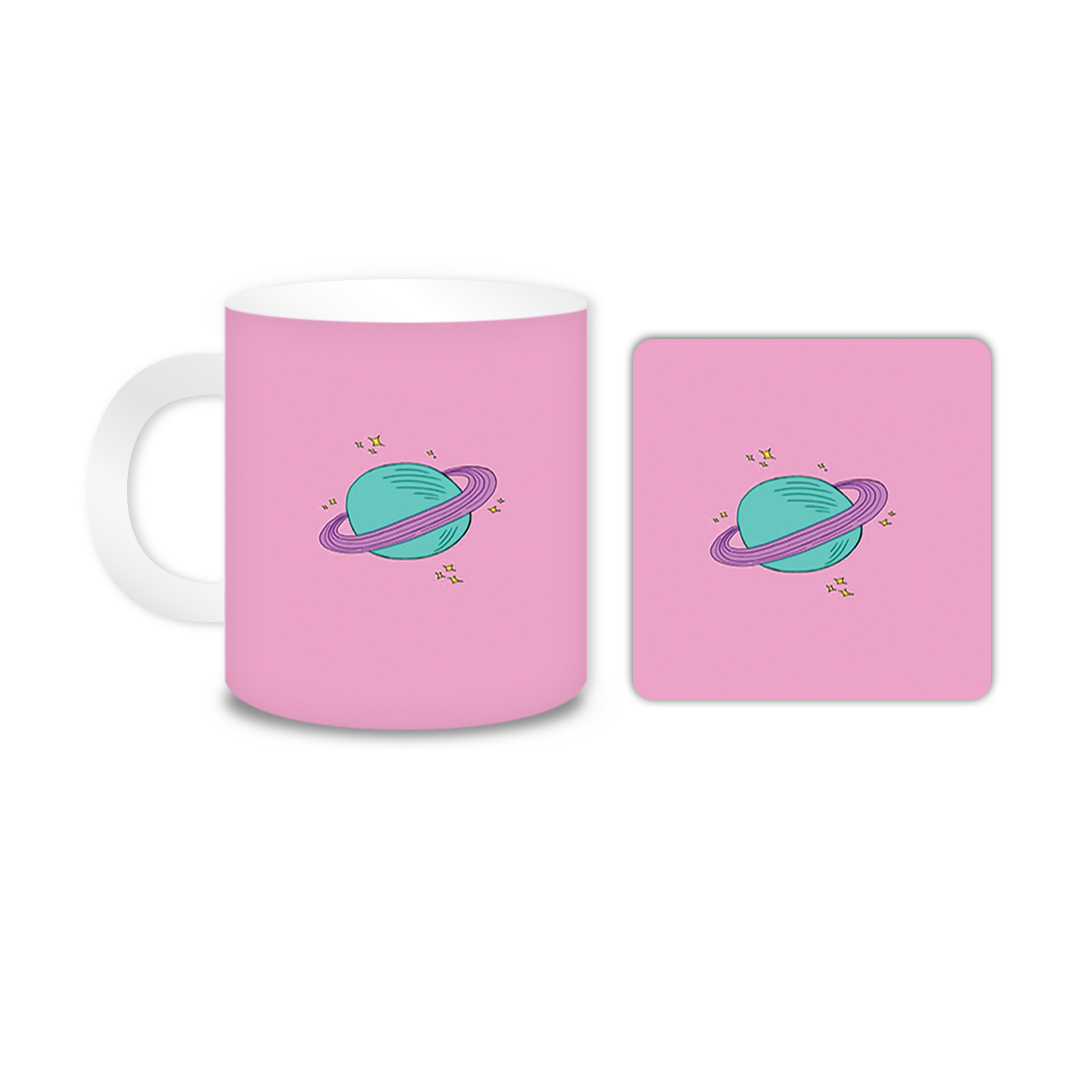 ماگ مدل سیاره کد 1709 به همراه زیر لیوانی