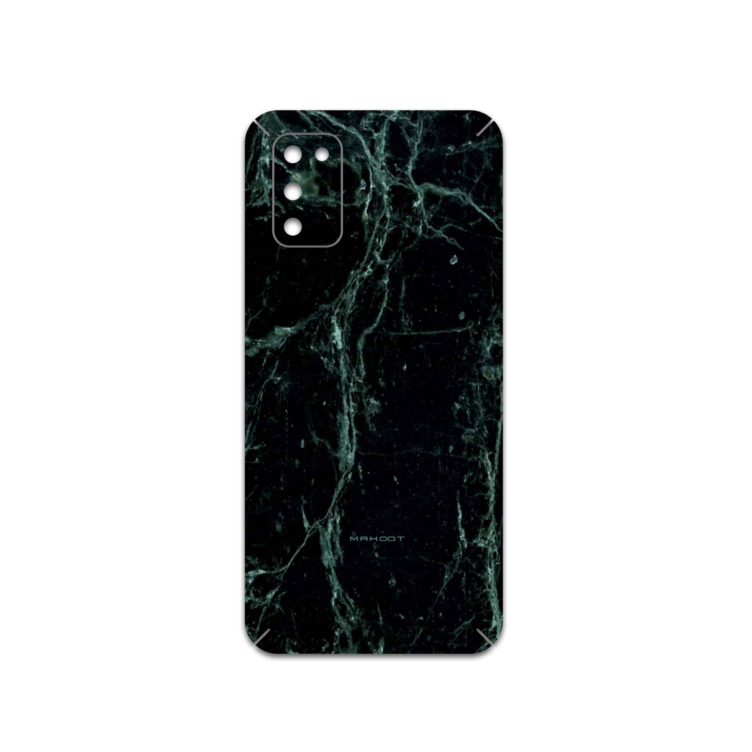 برچسب پوششی ماهوت مدل Graphite-Green-Marble مناسب برای گوشی موبایل سامسونگ Galaxy M02s