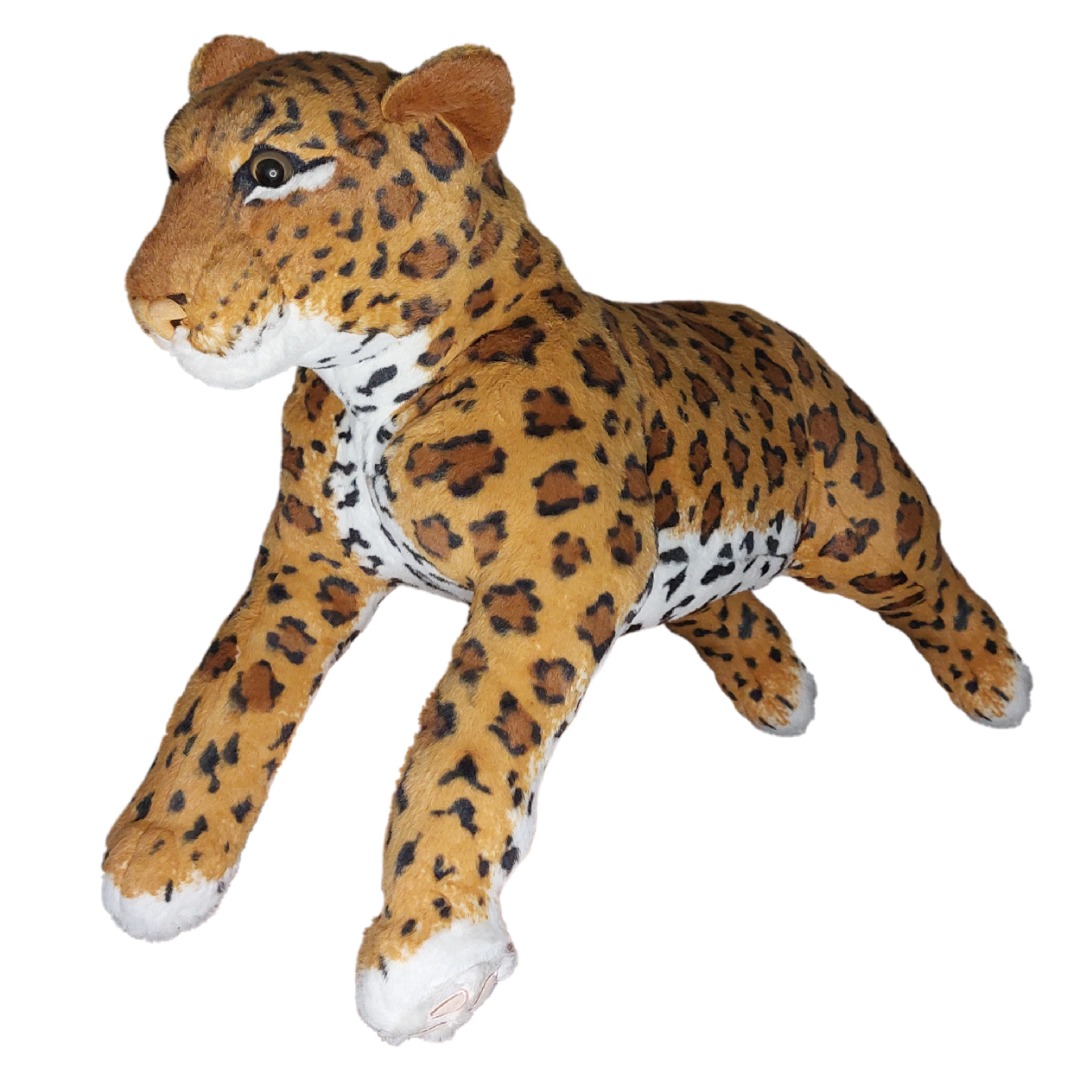 عروسک طرح پلنگ مدل Laying Leopard کد SZT4/159 طول 64 سانتیمتر