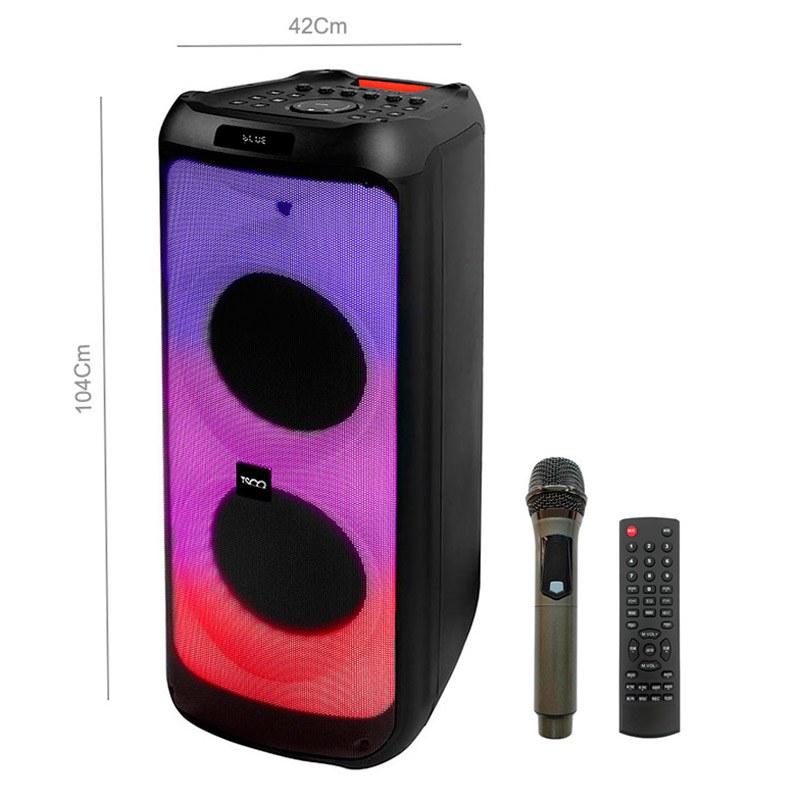 اسپیکر پرتابل تسکو  رم و فلش خور TSCO TS 2085 با میکروفون و ریموت کنترل