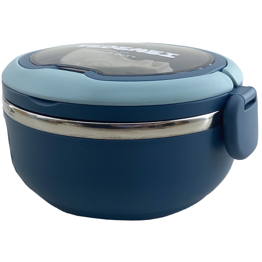 ظرف غذا (لانچ باکس) گرد استیل دسته دار Tedemei