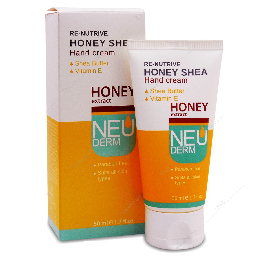 نئودرم کرم دست حاوي عصاره عسل و شي باتر 50 ميل HONEY SHEA