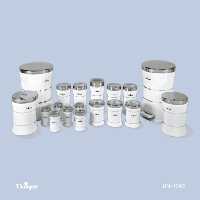 سرویس آشپزخانه یونیک UN  کد: 4692  18 پارچه  کمرباریک خطی سفید استیل   جنس بدنه : فلز | الین دکور