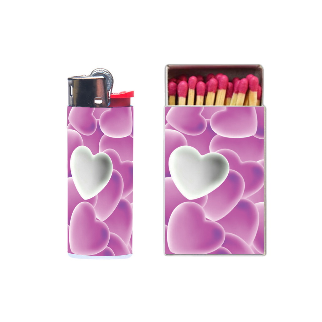 فندک مدل قلب کد 1502 به همراه کبریت