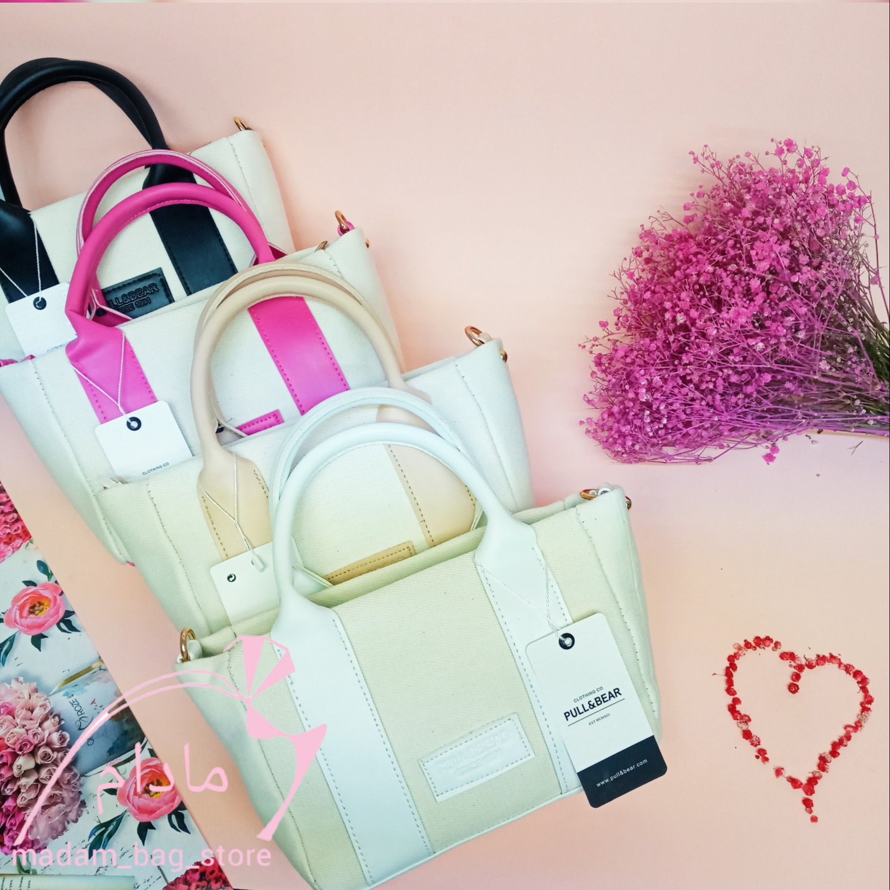 کیف زنانه دوشی کتان کد 60