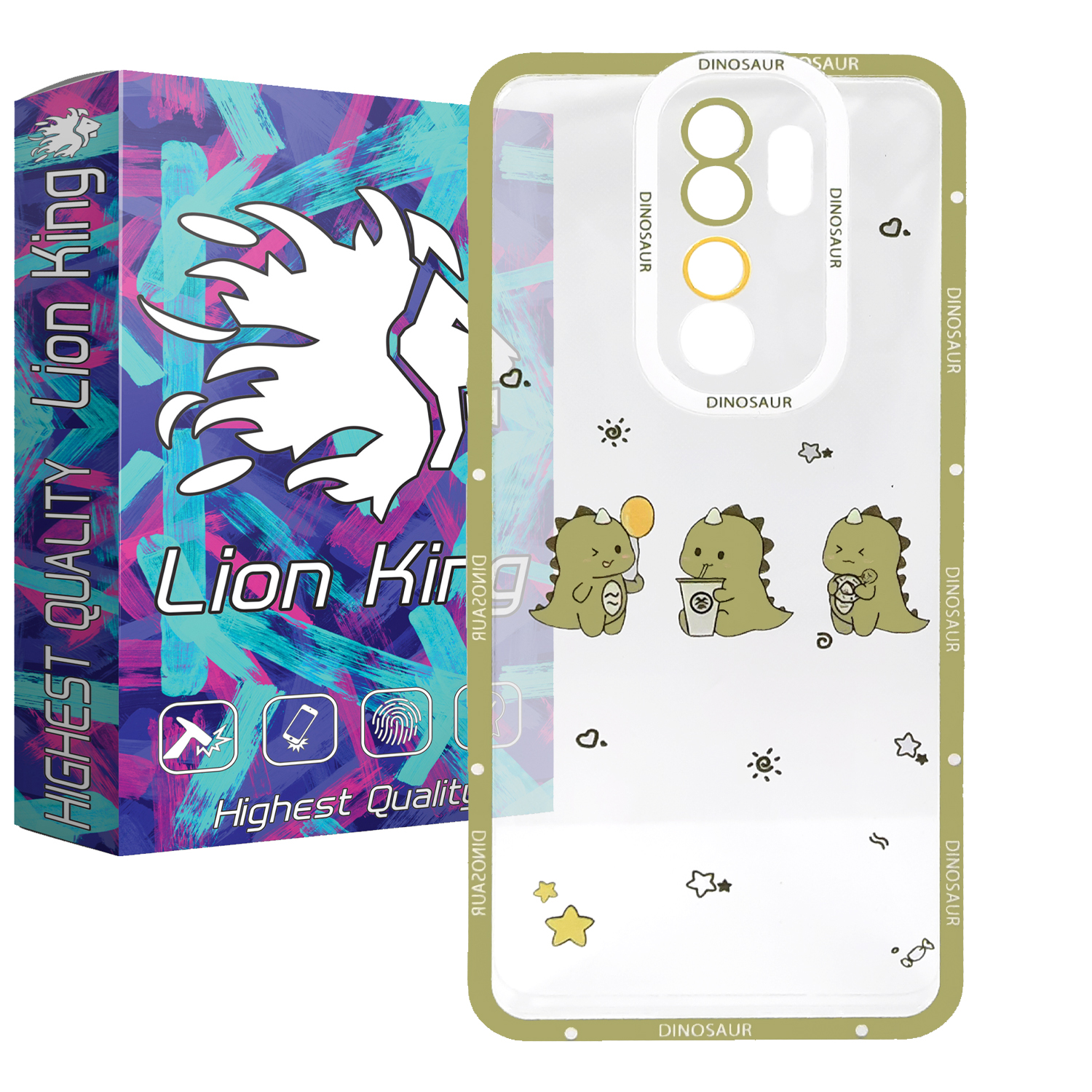 کاور لاین کینگ مدل 3daeenasor  مناسب برای گوشی موبایل شیائومی Redmi Note 8 Pro