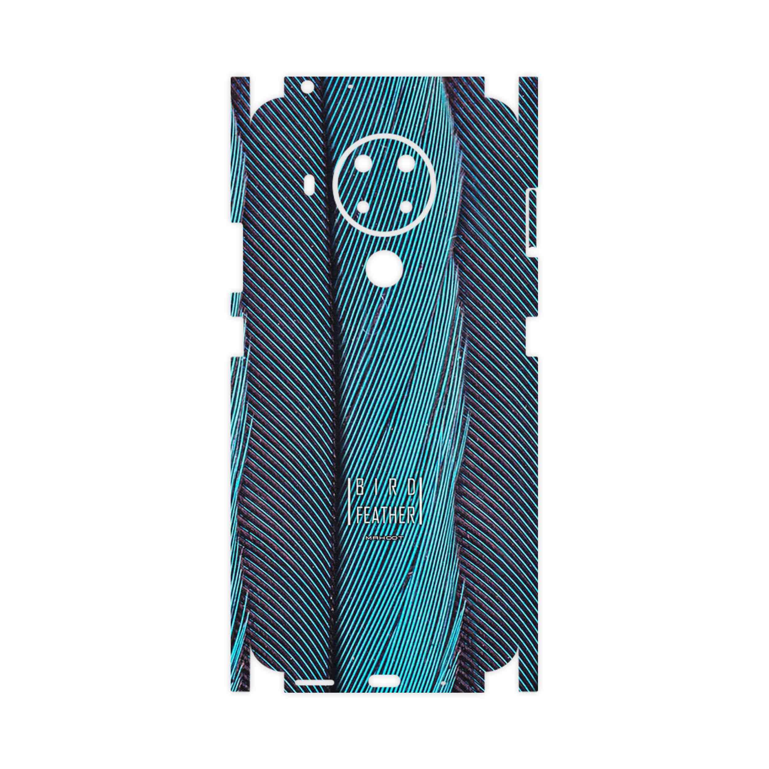 برچسب پوششی ماهوت مدل Turquoise feathers-FullSkin مناسب برای گوشی موبایل نوکیا 5.4
