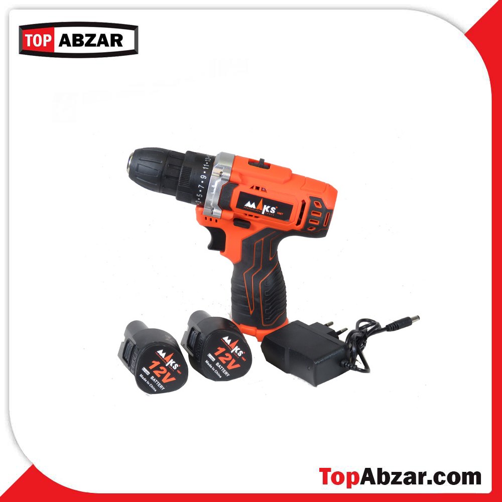 دریل شارژی دو باطری 12 ولت مکس مدل DL2پلاس(ارسال توسط تیپاکس و پس کرایه است)
